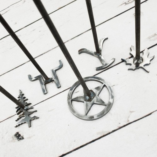 Branding irons for wood - wood, &